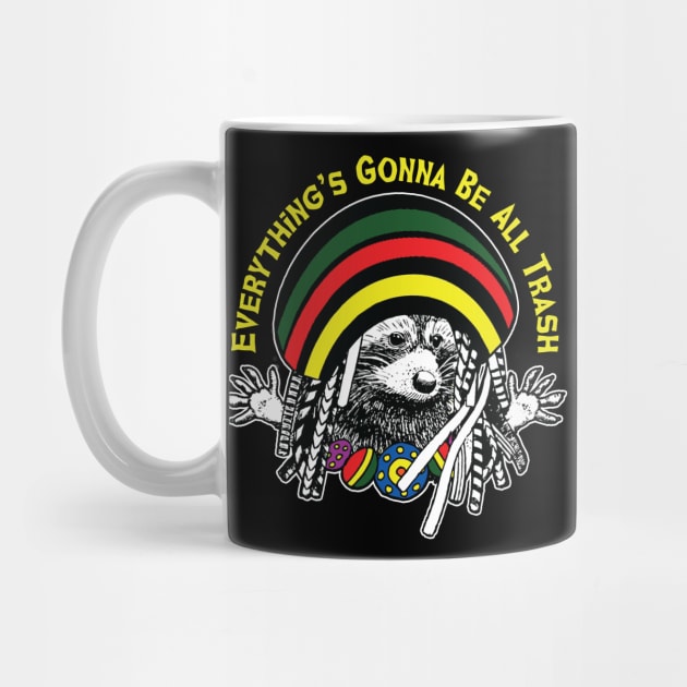 Rasta Raccoon by Alema Art